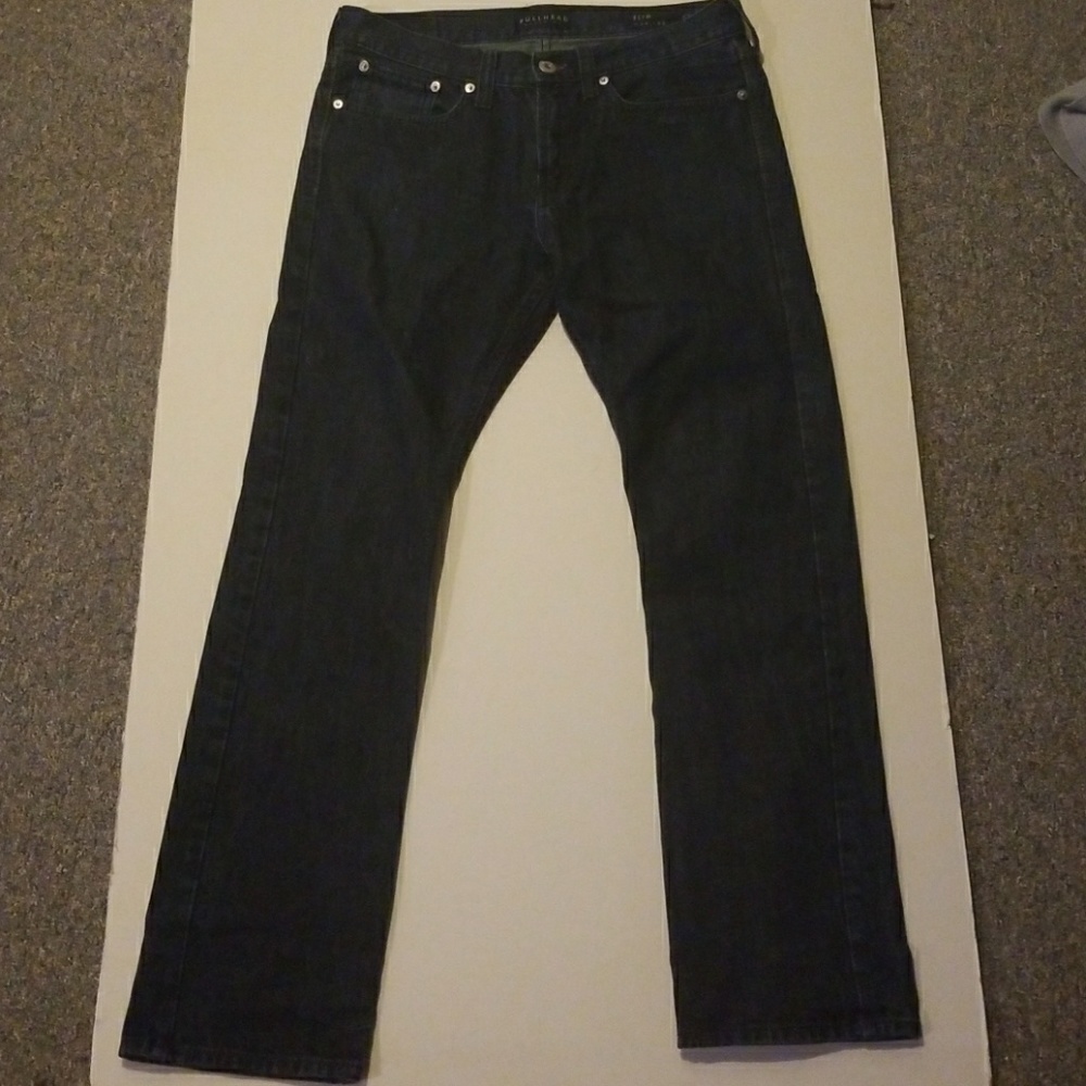 Men's Dark Blue Slim Bullhead Jeans
